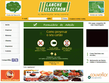 Tablet Screenshot of lancheelectron.com.br